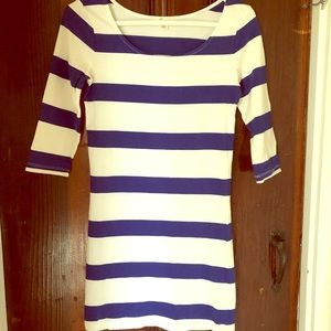 Forever 21 bodycon striped dress Sz small
